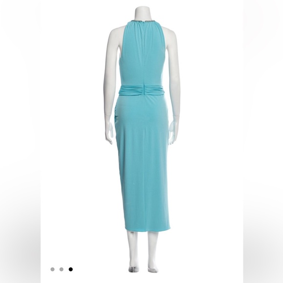 Self-Portrait 💎 Blue Asymmetrical Midi Dress, Size XS, Very good condition. - Picture 3 of 3